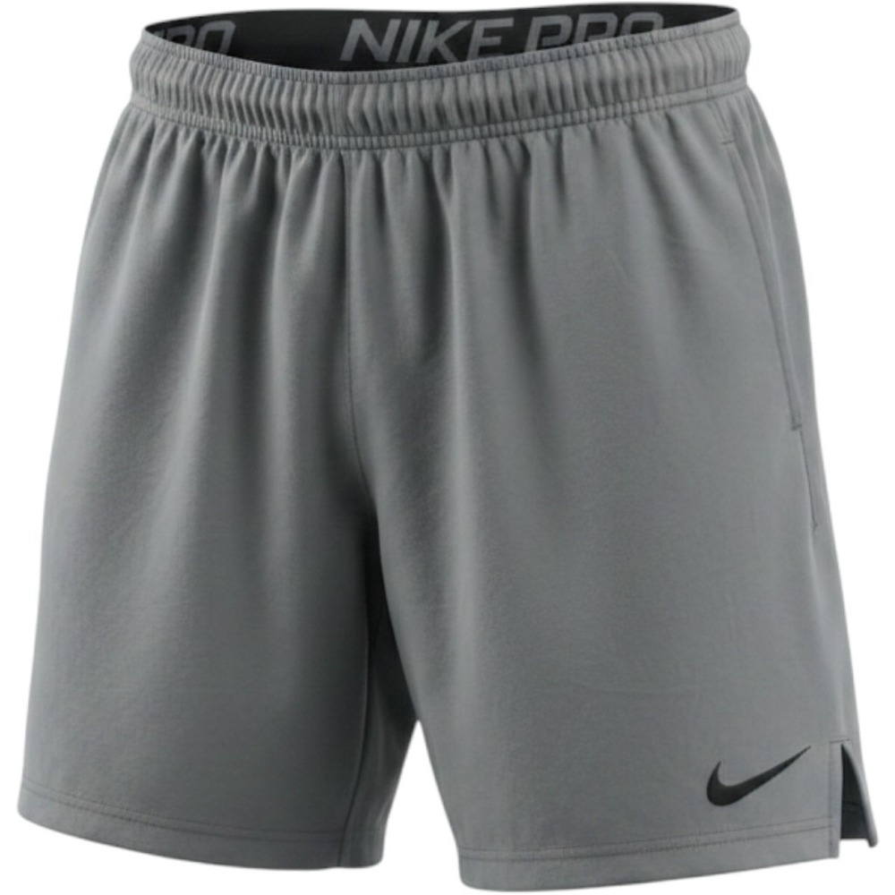 Nike Pro Dri-FIT Mens Training Shorts Grey Black DD1887-084 Size Large